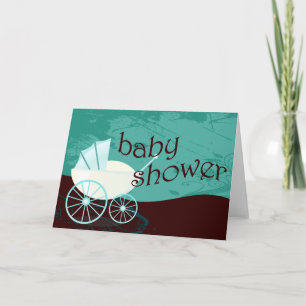 Babyparty: Wagen: Einladung