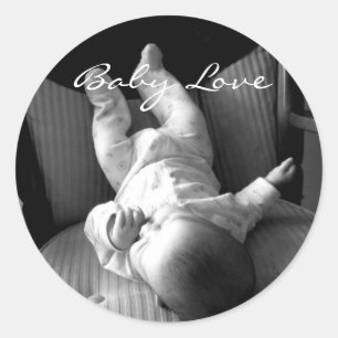 Babypartyaufkleber Runder Aufkleber