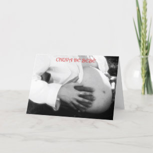 Babypartyeinladung, die einen Baby PORTUGIESEN Einladung