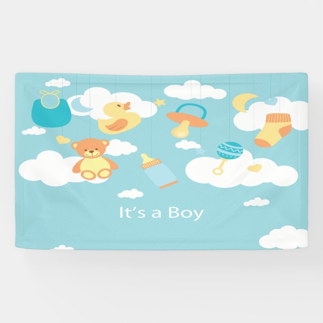 Babypartyfahne Banner (Horizontal)