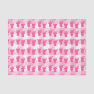 Babypartymädchen, ist es ein Mädchen, Abdrücke Seidenpapier
