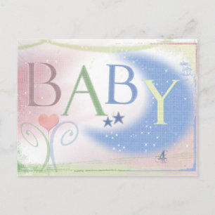 Babypartypostkarteneinladung Einladungspostkarte