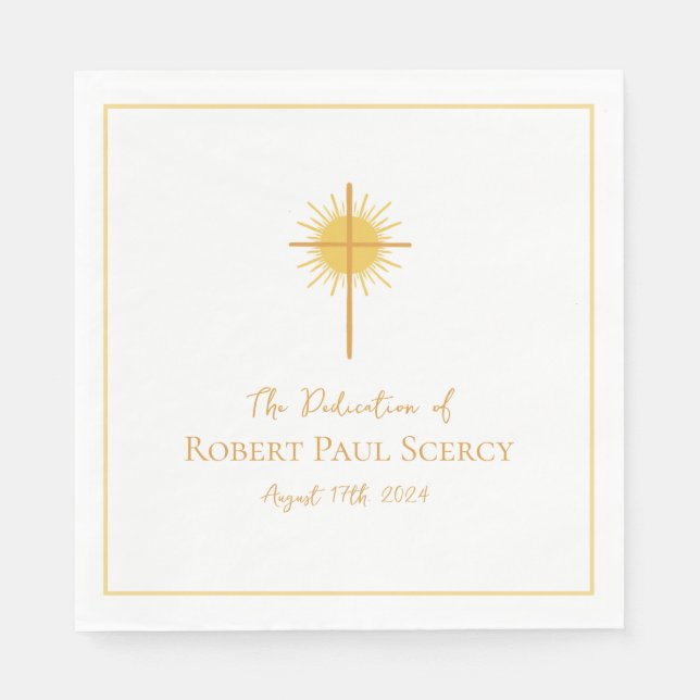 Babypflege/Christening Paper Napkin Serviette (Vorderseite)