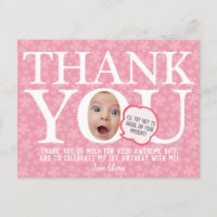 babypink Blume lustige Geburtstag Danke