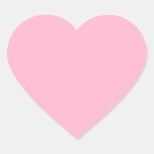 Babypink (Vollfarbe)  Herz-Aufkleber
