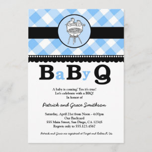 BaByQ BBBQ Invitations de douches pour bébés