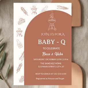 BabyQ BBQ Baby-Einladung Einladung