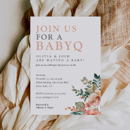 BabyQ Girl Baby Shower GRILLEN Einladung
