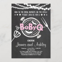 BabyQ GRILLEN Paare Dusche Babydusche Pink