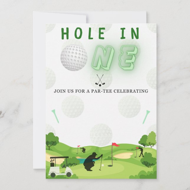 Babys 1. Geburtstag Einladung (Vorderseite)