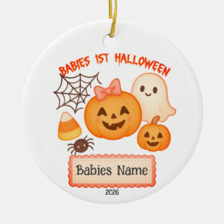 Babys 1. Halloween individuell anpassbar Keramik Ornament