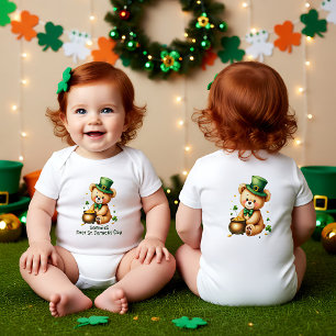 Baby's 1. St. Patrick's Day, Topf voller Gelächter Baby Strampler