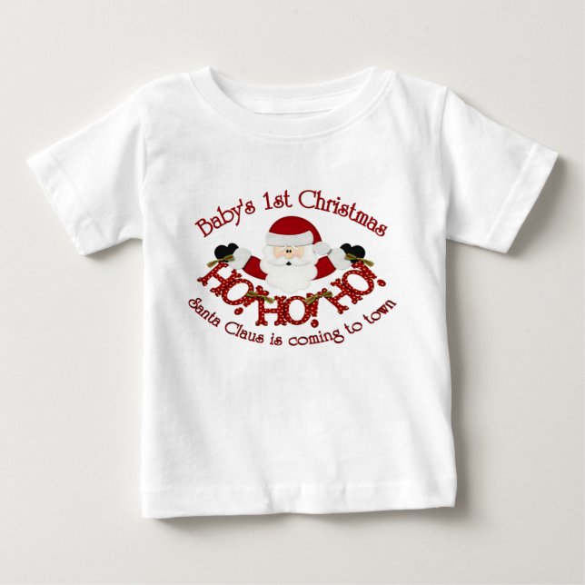 Babys 1. Weihnachten Baby T-shirt (Vorderseite)