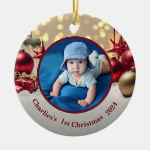 Baby's 1. Weihnachten: Ein Geschätztes Andenken Keramik Ornament