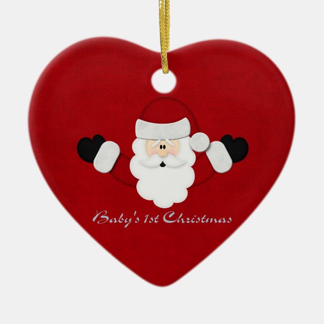 Babys 1. Weihnachten Keramik Ornament (Vorne)