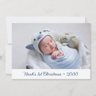 Baby's 1. Weihnachtsfoto Weihnachtskarte Feiertagskarte