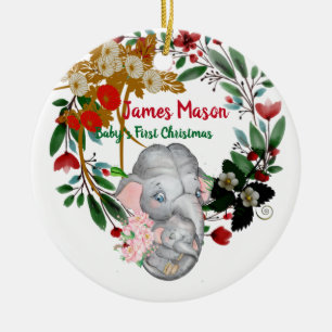 Babys 1. Weihnachtsgebirge Keramik Ornament