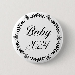 Babys 2024   Ankündigung der Schwangerschaft   Bab Button