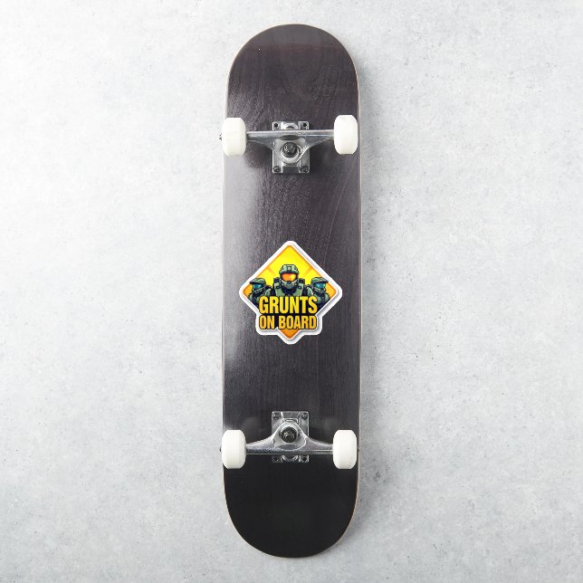 Babys an Bord Aufkleber (Skateboard)