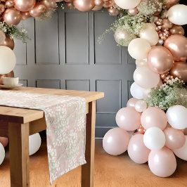 Babys Atempearls & Prosecco Blush Brautparty Mittelgroßer Tischläufer