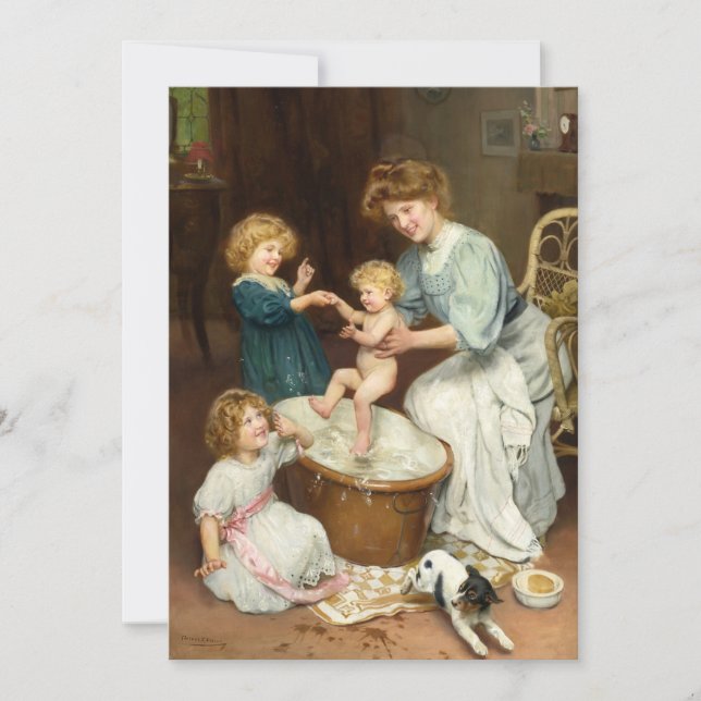 Baby's Bath Time | Arthur John Elsley (Vorderseite)
