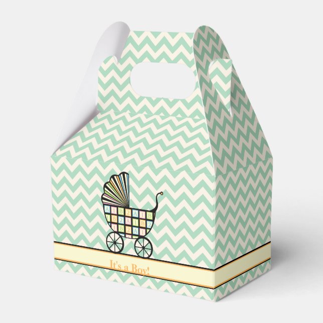 Baby's Blocks Stroller Baby Shower Fevor Box Geschenkschachtel (Vorderseite)