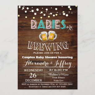 Babys brauen Babyparty-Einladung Einladung