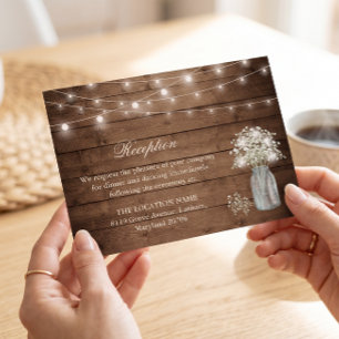 Baby's Breath Lichterkette Rezeption Unterkunft Begleitkarte