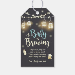 Baby's Brewing Dankeschön Tags Baby Shower GRILLEN Geschenkanhänger