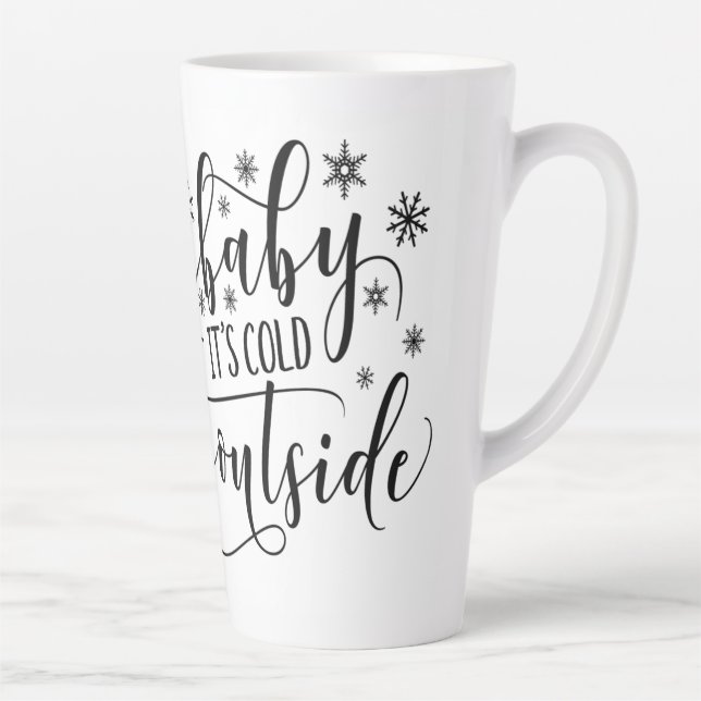 Baby's Cold Outdoor Weihnachts Winter Kaffee Tasse (Rechts)