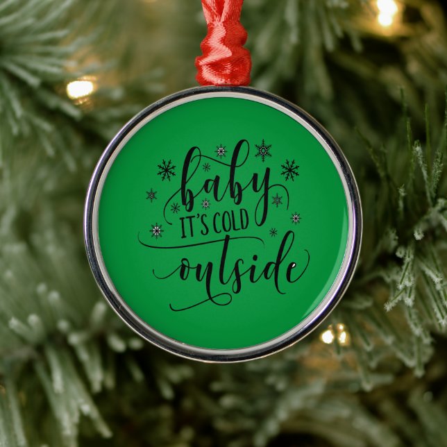Baby's Cold Outdoor Weihnachtsdekoration Ornament Aus Metall (Baum)