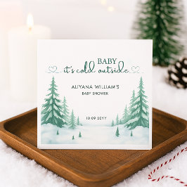 Baby's Cold Outdoor Winter Baby Dusche Party Serviette