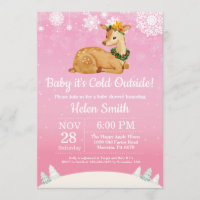 Baby's Cold Outdoor Winter Deer Girl Babydusche