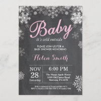 Baby's Cold Outdoor Winter Pink Girl Babydusche