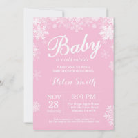 Baby's Cold Outdoor Winter Pink Girl Babydusche