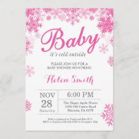 Baby's Cold Outdoor Winter Pink Girl Babydusche