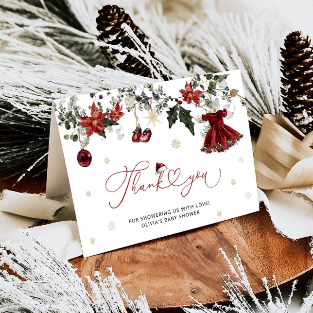 Baby's Cold Outside Baby Dusche Danke Karte (Von Creator hochgeladen)