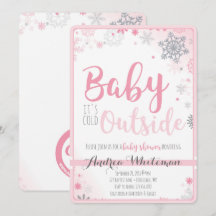 Baby's Cold Outside Baby Dusche Einladung