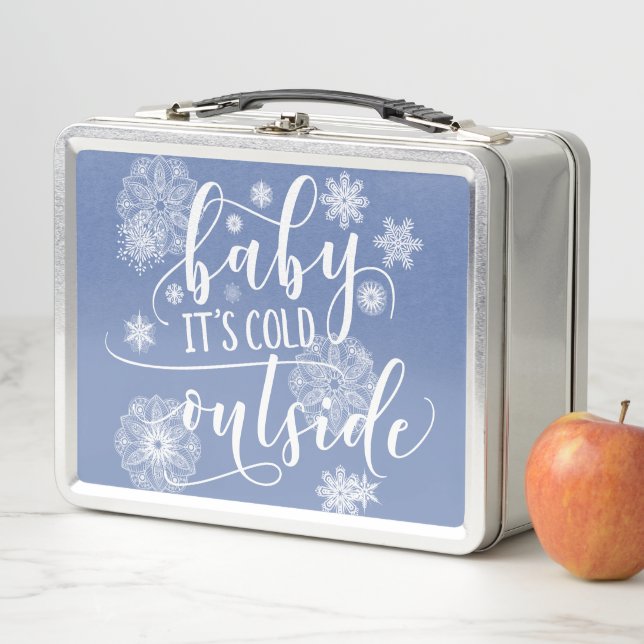 Baby's Cold Outside Christmas Metall Brotdose (Beispiel)