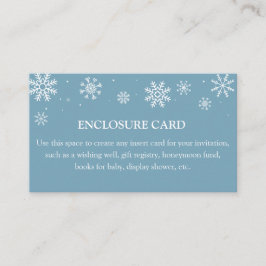 Baby's Cold Outside Custom Enclosure Card Begleitkarte