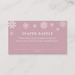 Baby's Cold Outside Duwer Windelwanne Raffle Ticke Begleitkarte