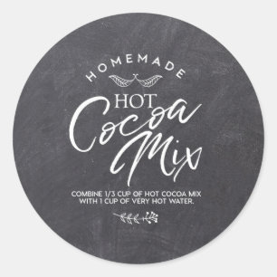 Baby's Cold Outside - Hot Cocoa Mix Labels Runder Aufkleber