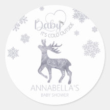 Baby's Cold Outside Nordic Rentier Baby Shower