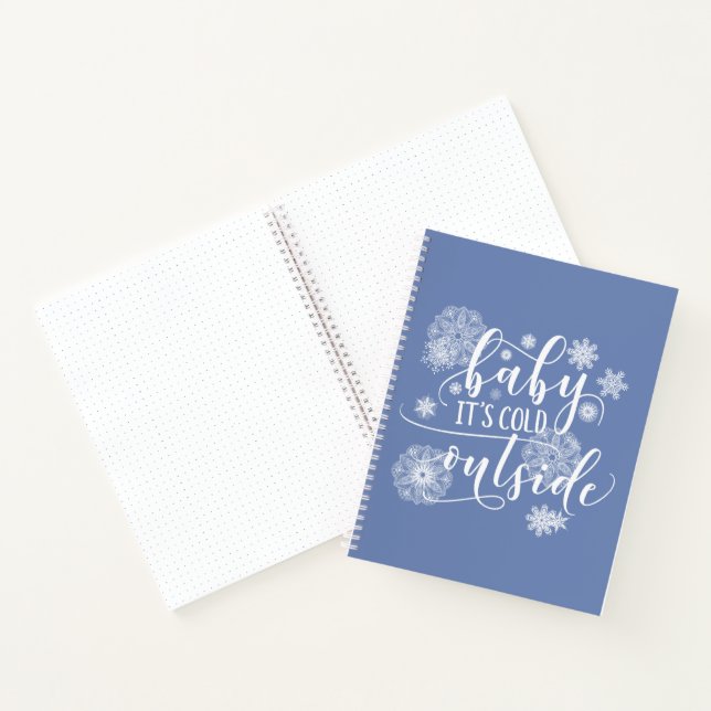 Baby's Cold Outside Weihnachtsangebot Notizbuch (Innenseite)
