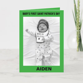 BABYS ERSTE SAINT PATRICK'S DAY CARD FEIERTAGSKARTE
