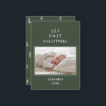 Babys erste Weihnachten elegant gezeichnet Baum Fo<br><div class="desc">1 Foto Babys erste Weihnachtszeit handgezeichnete Baum elegante Design</div>