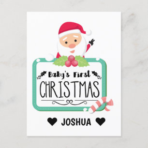 Babys erste Weihnachten Postkarte