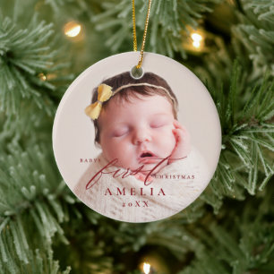 Babys Erste Weihnachtsbabys Keramik Ornament