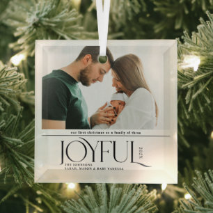 Babys Erste Weihnachtsfeier Geburtserklärung Ornament Aus Glas