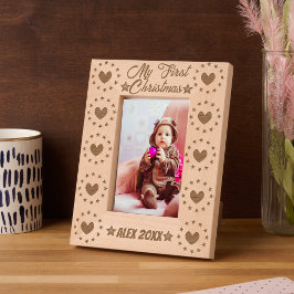 Babys erste Weihnachtskalligraphie Geätzte Rahmen